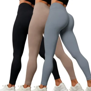 3-Pack High Waist Butt-Lifting Yoga Leggings | High Stretch & Breathable, Ideal for Yoga, Workout, Commute & Loungewear