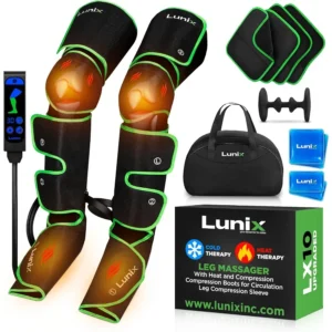 LX10 Full Leg Massager for Circulation Compression Boots for Circulation Leg Recovery Compression System Pain Relief for Legs a