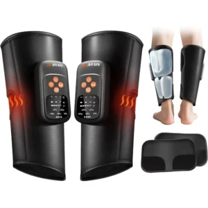Heat Therapy Calf Massager: 5-Mode, 5-Intensity Sequential Compression for Leg Pain Relief & Recovery